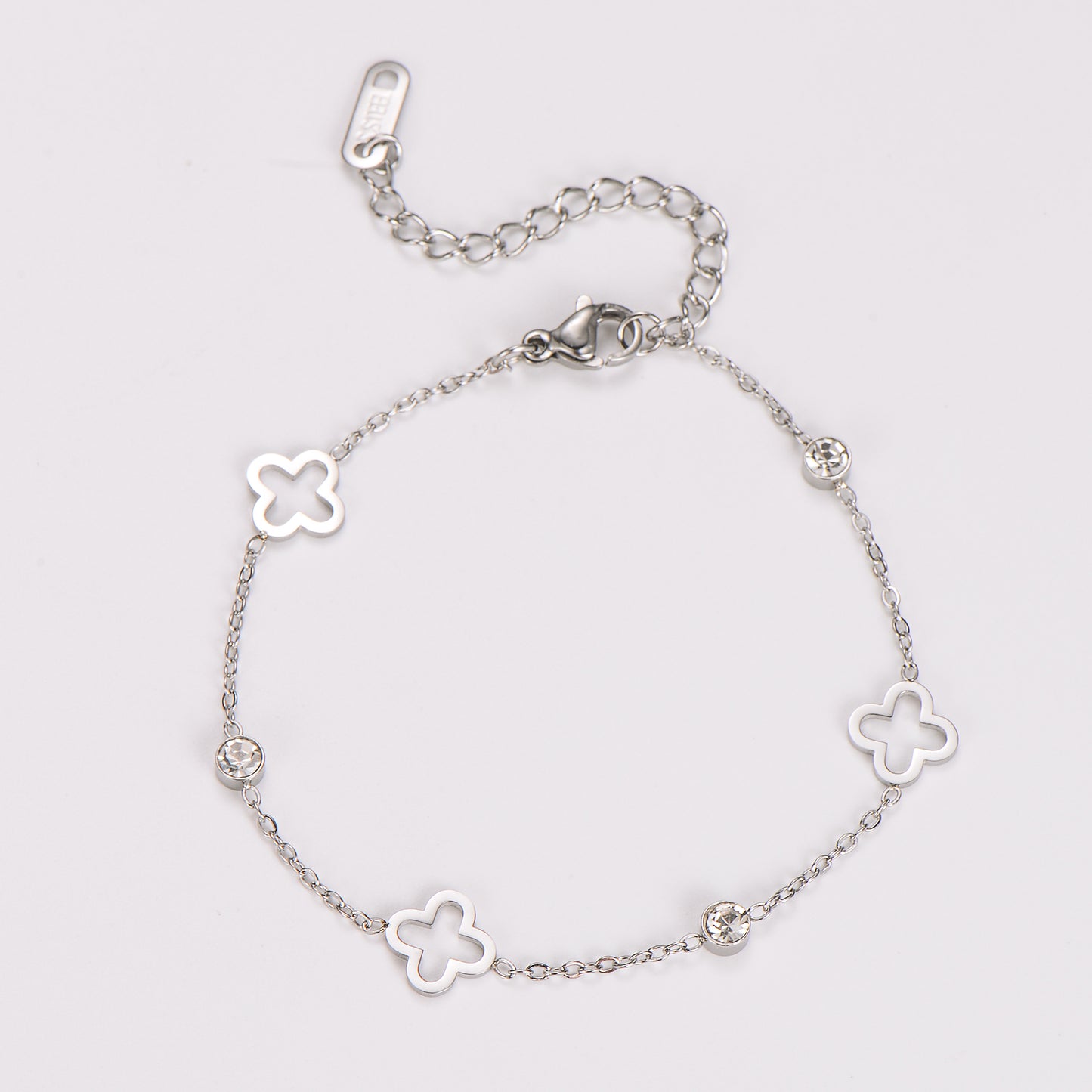 Commute Flower 304 Stainless Steel Bracelets