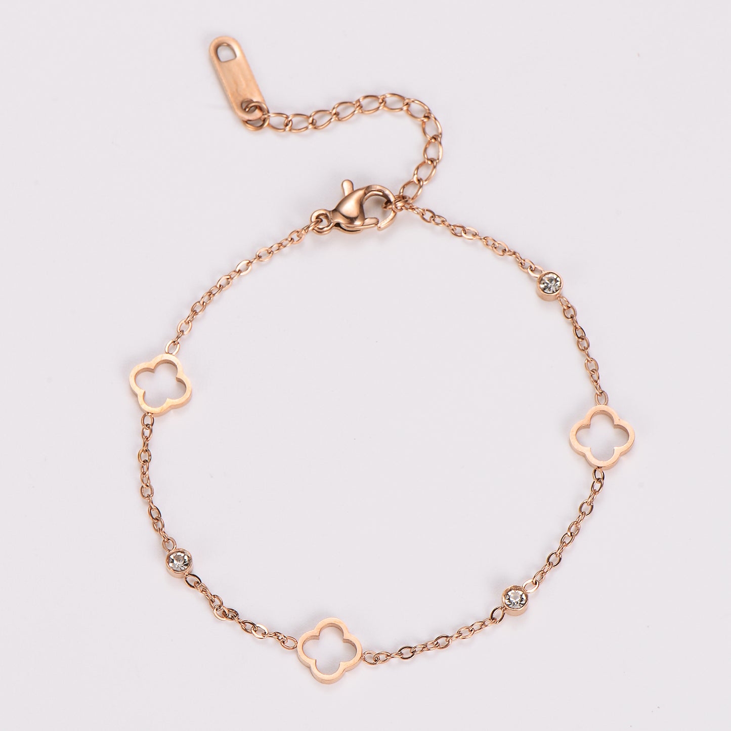 Commute Flower 304 Stainless Steel Bracelets